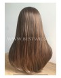Synthetic lace front wig Stright chestnut long  hair