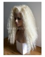 Synthetic lace front wig Curly blond long hair EXTRA VOLUME