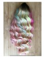 Synthetic lace front wig Wavy mixed long hair / Fantasy collection