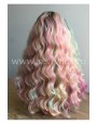 Synthetic lace front wig Wavy mixed long hair / Fantasy collection