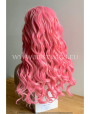Synthetic lace front wig Wavy pink long hair
