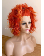 Synthetic lace front wig Wavy short hair Fire Foxy
