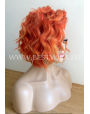 Synthetic lace front wig Wavy short hair Fire Foxy