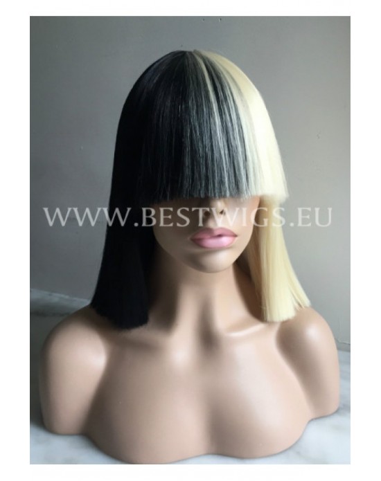 Synthetic Machine made wig SIA style