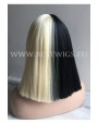 Synthetic Machine made wig SIA style