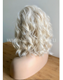 Synthetic lace front wig Wavy Ashen Blonde hair