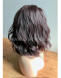Synthetic lace front wig Wavy medium hair Dark Choco