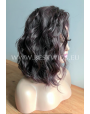 Synthetic lace front wig Wavy medium hair Dark Choco
