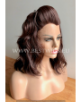 Synthetic lace front wig Wavy medium hair Dark Choco