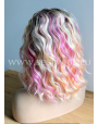 Synthetic lace front wig Wavy Pastel Rainbow