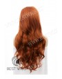 Synthetic lace front wig Wavy red long hair