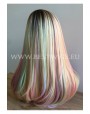 Synthetic lace front wig Straight mixed long hair / Fantasy collection