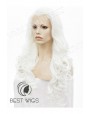 Synthetic lace front wig Wavy blond long hair