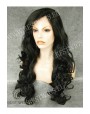 Synthetic lace front wig Wavy brown long hair