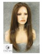 Synthetic lace front wig Stright chestnut long  hair