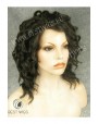 Synthetic lace front wig Wavy brown long hair