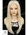Synthetic lace front wig Stright blond long hair