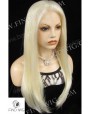 Synthetic lace front wig Stright blond long hair