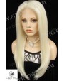Synthetic lace front wig Stright blond long hair