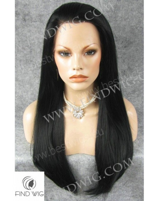 Synthetic lace front wig Stright brown long hair