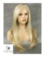Synthetic lace front wig Stright blond long hair