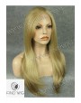 Synthetic lace front wig Stright blond long hair