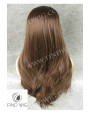 Synthetic lace front wig Stright chestnut long hair