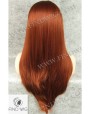 Synthetic lace front wig Stright red long hair