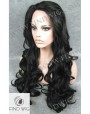 Synthetic lace front wig Wavy brown long hair