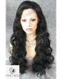 Synthetic lace front wig Wavy brown long hair
