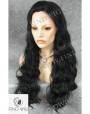 Synthetic lace front wig Wavy brown long hair