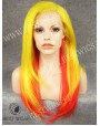Synthetic lace front wig Stright mixed long hair / Fantasy collection