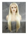 Synthetic lace front wig Stright blond super long hair