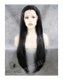 Synthetic lace front wig Stright brown super long hair