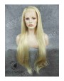 Synthetic lace front wig Stright blond super long hair
