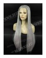 Synthetic lace front wig Stright blond Extra long hair
